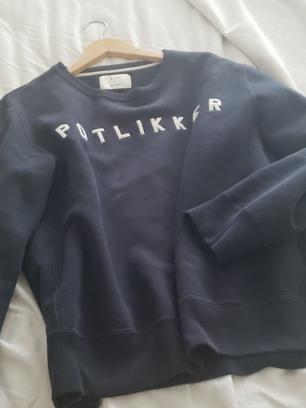 Billy Reid Navy Crewneck Sweatshirt
